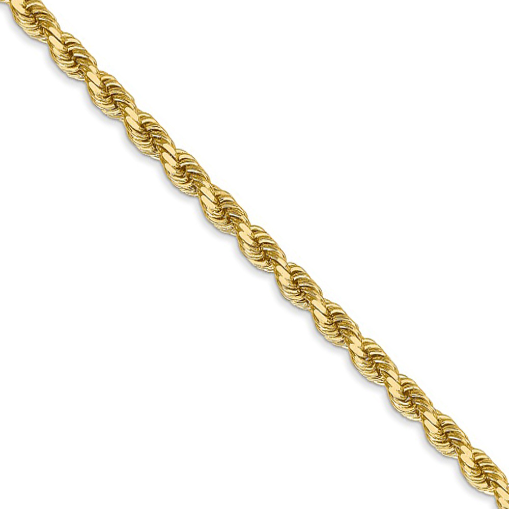 3.5mm, 14k Yellow Gold, Diamond Cut 