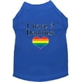 thumbnail image 1 of I Have 2 Daddies Screen Print Dog Shirt Blue Xxl, 1 of 1
