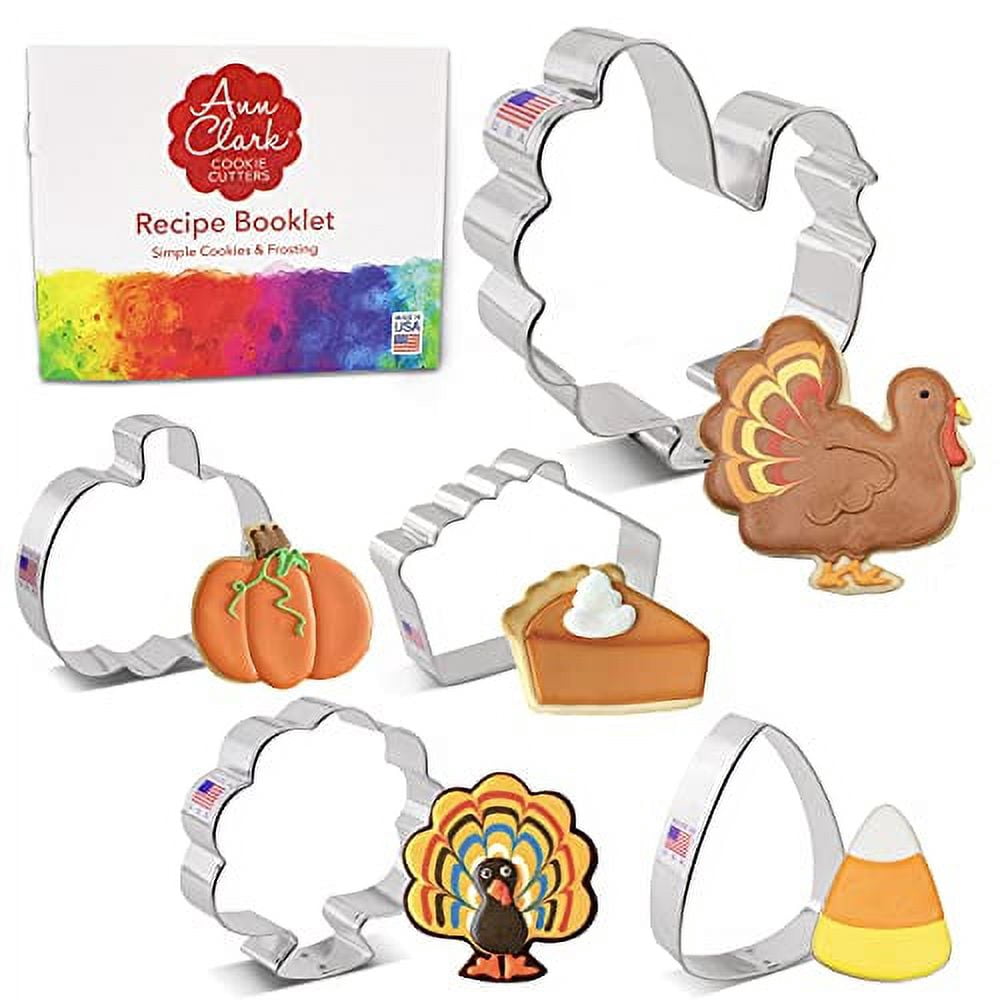 Ann Clark Easter Bunny Cookie Cutter Set - 3-Piece Bunny Head, Rabbit & Baby Bunny Shapes, Made In USA