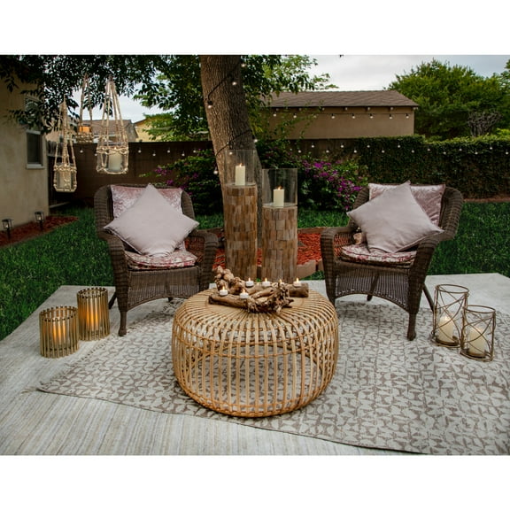 Sculptural Metal Hurricane Candle Holder for Table Centerpiece - Decorative Pillar Candlestick Holder for Home Decor Accents - Elegant Candle Stand for Entryway or Any Occasion - 13", Gold & Metallic