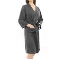 thumbnail image 2 of REGALWOVEN Women's 3/4 Sleeve Kimono Robe Waffle Bathrobe with Pockets, 2 of 7
