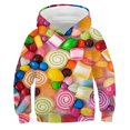 thumbnail image 3 of Sudadera con capucha con estampado de caramelos de colores, divertida sudadera con patatas fritas, jersey de macarrones para niños, camisetas de otoño, chándal informal, ropa para niños, 3 of 5