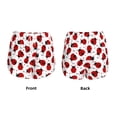 thumbnail image 3 of Susaid Ladybug And Heart Print Women's High Waisted Running Shorts Quick Dry Athletic Gym Track Workout Shorts Zip Pocket-XX-Large, 3 of 7