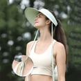 thumbnail image 4 of Clossjun Wide Brim Sun Visor Hat for Women UPF50+ Sun Hats Lightweight Sports Cap Foldable for Outdoor Travel Riding Hiking, 4 of 5