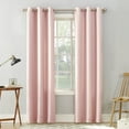 thumbnail image 3 of No. 918 Sora Casual Textured Semi-Sheer Grommet Curtain Panel, 40"x95", Blush, 3 of 5