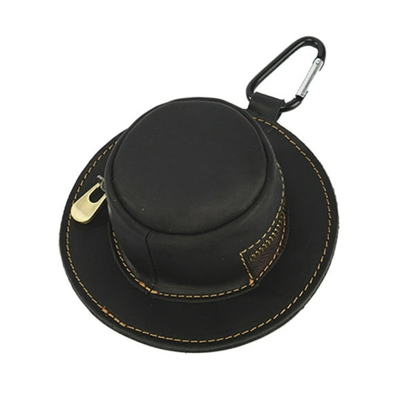 Portable Cowboy Hat Shaped Money Bag Travel Organizer Change Holder Handmade Coin Purse Keyring Accessory