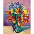 thumbnail image 2 of Henri Manguin 20x24 Gold Ornate Framed and Double Matted Museum Art Print Titled - Parrot Tulips (1916), 2 of 4
