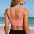 thumbnail image 3 of Bikini Tops for Women Twist Front V Neck Push Up Padded Swimsuit Top Bathing Suit Tops, 3 of 7
