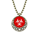 thumbnail image 1 of La infección la plaza roja marca de advertencia Colgante Estrella Collar Luna Cadena Joyas Unbranded M, 1 of 3