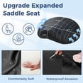 thumbnail image 4 of Taburete ANWBROAD UWSS001B ergonómico giratorio negro, 4 of 9