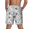 thumbnail image 4 of Uemuo Hand Drawn Snake Pattern Mens Swim Trunks Quick Dry Board Shorts with Mesh Lining, Stretch Beach Shorts Quick Dry No-Chafing Board Shorts-, 4 of 9