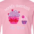 thumbnail image 4 of Inktastic World's Sweetest Big Sister Long Sleeve Youth T-Shirt, 4 of 5