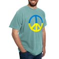 thumbnail image 4 of CafePress - Peace In Ukraine. Stand With Ukraine. Supp T Shirt - Mens Comfort Colors Shirt, 4 of 5