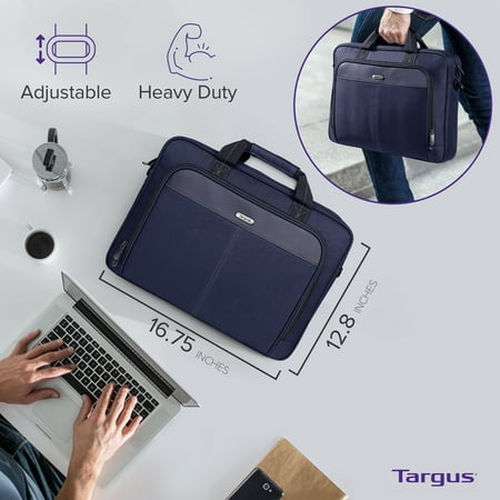 Targus - 15–16” Classic Slim Briefcase - Blue