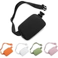 thumbnail image 1 of HAHDAXIA HVJCEZ Sacs Banane pour Femmes Hommes, Sac de Taille Mode Mini Bandoulière Ajustable pour Course, Randonnée et Voyage, Noir, 1 of 6