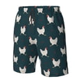 thumbnail image 6 of Uemuo Funny Chicken Pattern Men's Swim Trunks Hawaiian Beach Bathing Suit Swimsuits Beach Quick-Dry Shorts with Pockets-Small, 6 of 9