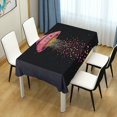 thumbnail image 4 of Yayeee Tablecloths 60" x 90" Rectangle Wrinkle Resistant Party Table Cover, UFO with Hearts Pattern, 4 of 8