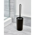 thumbnail image 2 of iDesign Toilet Bowl Brush and Holder Set - Matte Black, 2 of 5