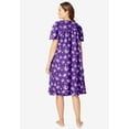 thumbnail image 2 of Dreams & Co. Plus Size Short Floral Print Cotton Gown, 2 of 5