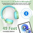 thumbnail image 5 of NEW BEE Kids Wireless Headphones with Mic | Adjustable Headband | Collapsible Design | Bluetooth 5.0, 5 of 6