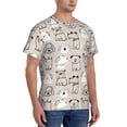 thumbnail image 2 of Bixox Men's Puppy Printed Short Sleeve Skinny Athletic T-Shirt, 2 of 6