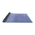thumbnail image 2 of Ahgly Company Indoor Round Abstract Blue Modern Area Rugs, 3' Round, 2 of 4