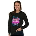 thumbnail image 3 of XOMG POP Band Neon Space Rockstars Women Plus Size Long Sleeve Tee Brisco Brands 2X, 3 of 5