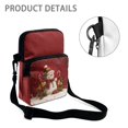 thumbnail image 5 of FUIALDOLG Crossbody Bag Christmas Snowman Art Portable Crossbody Bags for Hiking, Polyester Lightweight Crossbody Purse, 5 of 8