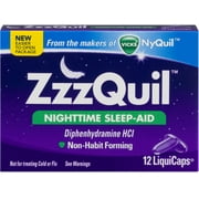 ZzzQuil Nighttime Sleep-Aid LiquiCaps 48 LiquiCaps (Pack of 4)