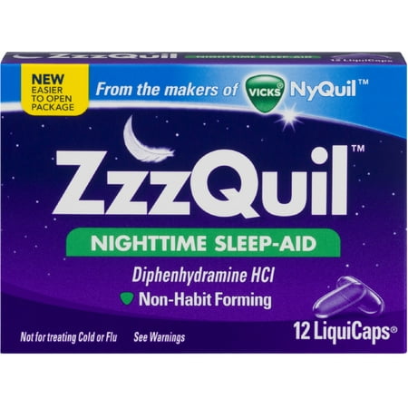 ZzzQuil Nighttime Sleep-Aid LiquiCaps 48 LiquiCaps (Pack of 4)
