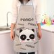thumbnail image 5 of EeaseMX Delantal impermeable estampado con correa para el hombro y delantal de cocina suelto y resistente a la grasa (Panda), 5 of 7