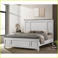 thumbnail image 5 of 6-Piece Queen Bedroom Furniture Set Modern Farmhouse Weathered White Wood | Wood | Standard Beds, 5 of 14