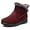 Red, variant on Women's Thermal Snow Boots with Side Zipper - Winter Ankle Booties for Outdoor Comfort