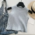 thumbnail image 6 of TANYSU Girls Outfits Sets (2-12 Years Old) Casual Sports Vest Tops With Drawstring Denim Shorts Comfortable Summer Sets For Children Daily Wear Solid Color, 6 of 9