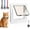 white, variant on Smart Cat Door, Microchip Cat Pet Door with 3 Collar Sensor Keys 1 Remote Control 4 Way Locking Cat Flap, RFID Collar Sensor Automatic Opening Cat Door, White