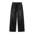 thumbnail image 5 of Womens Loose Denim Trousers Baeitkot Womens Elastic Waist Wide Leg Jeans Casual Loose Denim Trousers with Side Pockets Black M, 5 of 8