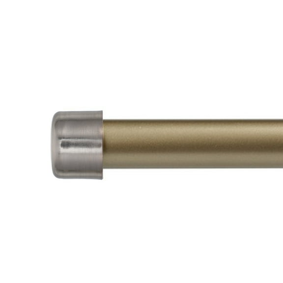 PTOOTP 2Pcs Silver Curtain Rod Finials Decorative Cap Round Alloy for Decoration