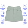 thumbnail image 5 of Jessica Simpson Girls Denim Skort Casual Mid Waist Denim Skirts with Shorts with Pockets, 5 of 7