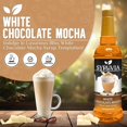 thumbnail image 2 of Syruvia White Chocolate Mocha Syrup for Coffee 1 Case (6 Bottles, 25.4 fl oz Each) White Chocolate Mocha Flavored Coffee Syrup, 2 of 6