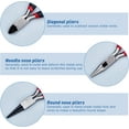 thumbnail image 6 of DIY 3 Pack Jewelry Pliers Jewelry Making Pliers Tools with Needle Nose Pliers Chain Nose Pliers Round Nose Pliers and Wire Cutter DIY, 6 of 9