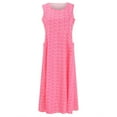 thumbnail image 4 of Robes d'Été pour Femmes en Lin Robe de Plage Décontractée Robe Midi avec Poches, 4 of 9