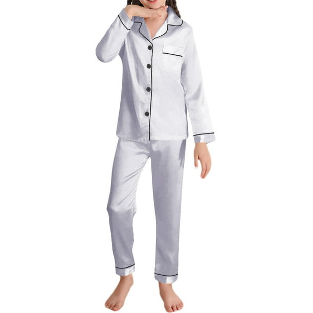 Niñas Ropa Color Sólido Manga Larga Traje de Hogar 60% Algodón 40% Lino, Invierno Bebé Niños Ropa Conjunto para Niño Pequeño