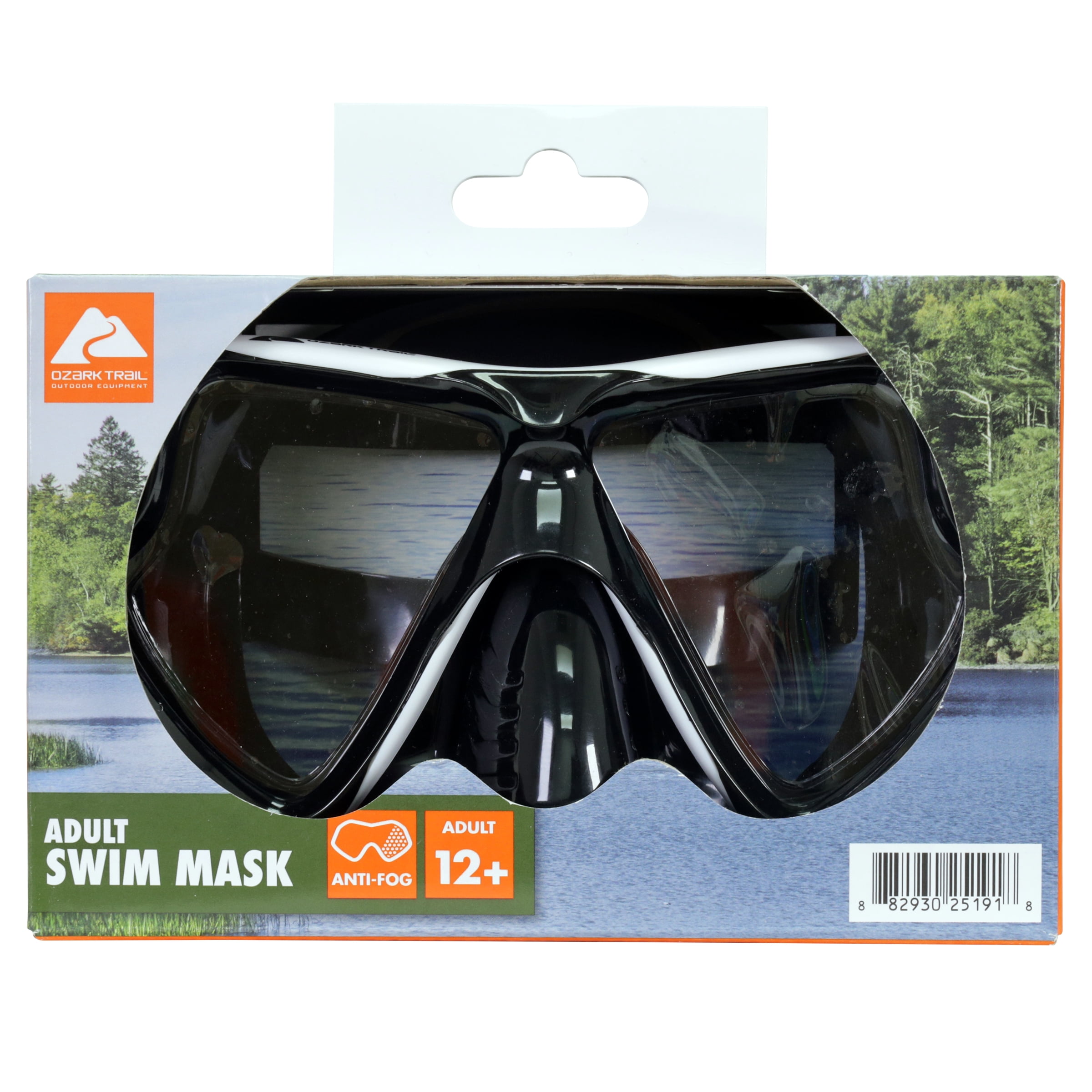 Ozark Trail Adult Swim Mask with Shatter-Resistant Polycarbonate Lenses and Adjustable Strap
