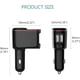 thumbnail image 5 of Divisor de enchufe para encendedor de cigarrillos de 100W, adaptador de cargador de coche, carga rápida USB Dual, pantalla de voltaje compatible (12V-24V), 5 of 5