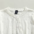 thumbnail image 5 of Toddler Baby Girls Cardigan Cute Long Sleeve Crew Neck Button Up Knit Shrug Coat, 5 of 7