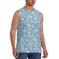 thumbnail image 2 of Daiia Floral Retro Style Printed Men's Tank Tops,Casual Soft Sleeveless Gym Muscle Shirts Bodybuilding Tee-XX-Large, 2 of 8