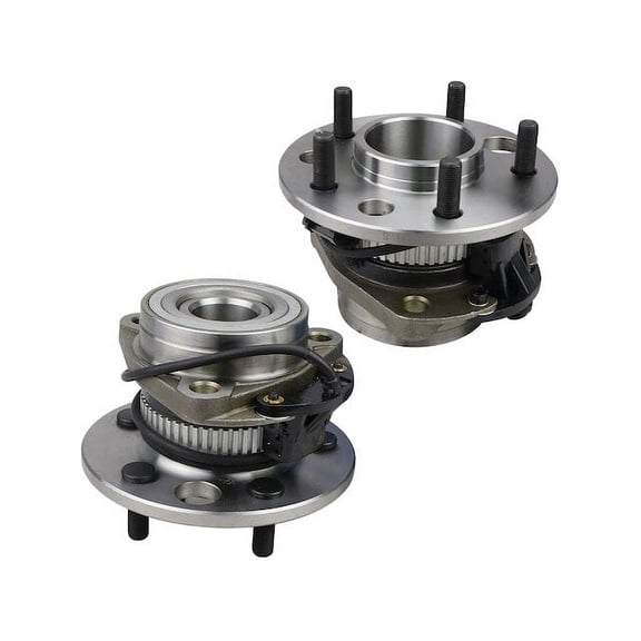 Front Wheel Hub Assembly Set - Compatible with 1990 - 1994 GMC Safari AWD 1991 1992 1993