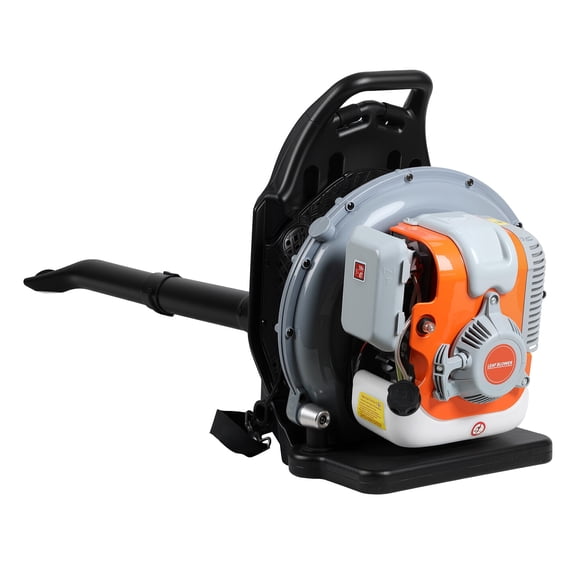 TidBay 76.5cc 4-Stroke Backpack Gas Leaf Blower, Low Noise Quick Start Gas Powered Snow Leaf Blower, 76.5cc 4-Stroke High-Velocity Leaf Blower for Yard Garden
