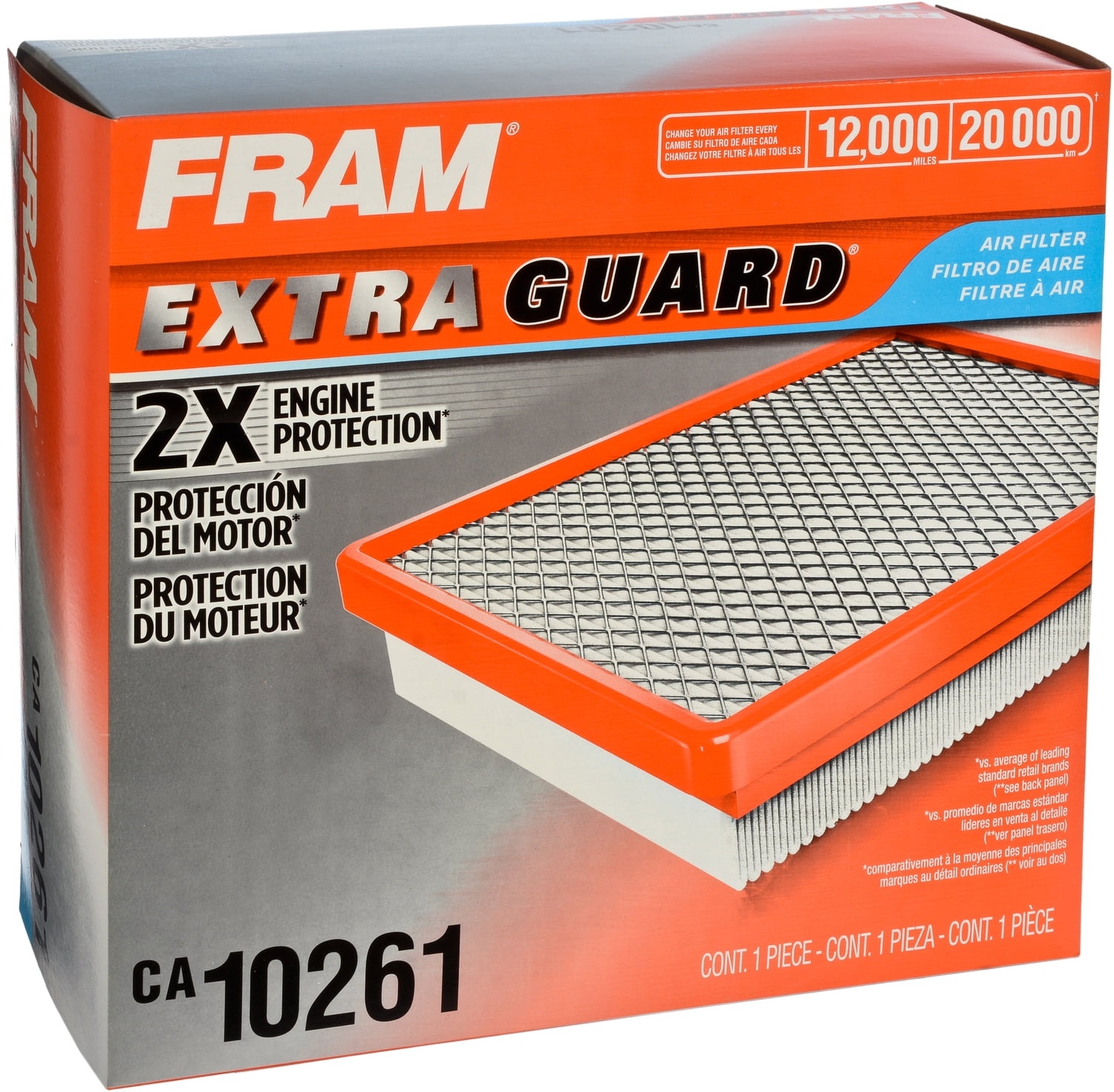 FRAM Extra Guard Air Filter, CA10261 for Select Dodge, Ram and Sterling Truck Vehicles