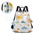 thumbnail image 5 of FORMRS Women's Travel Backpack Purse Anti-Theft Hidden Pockets Casual Shoulder Bag, Rainbows Pattern, 5 of 7
